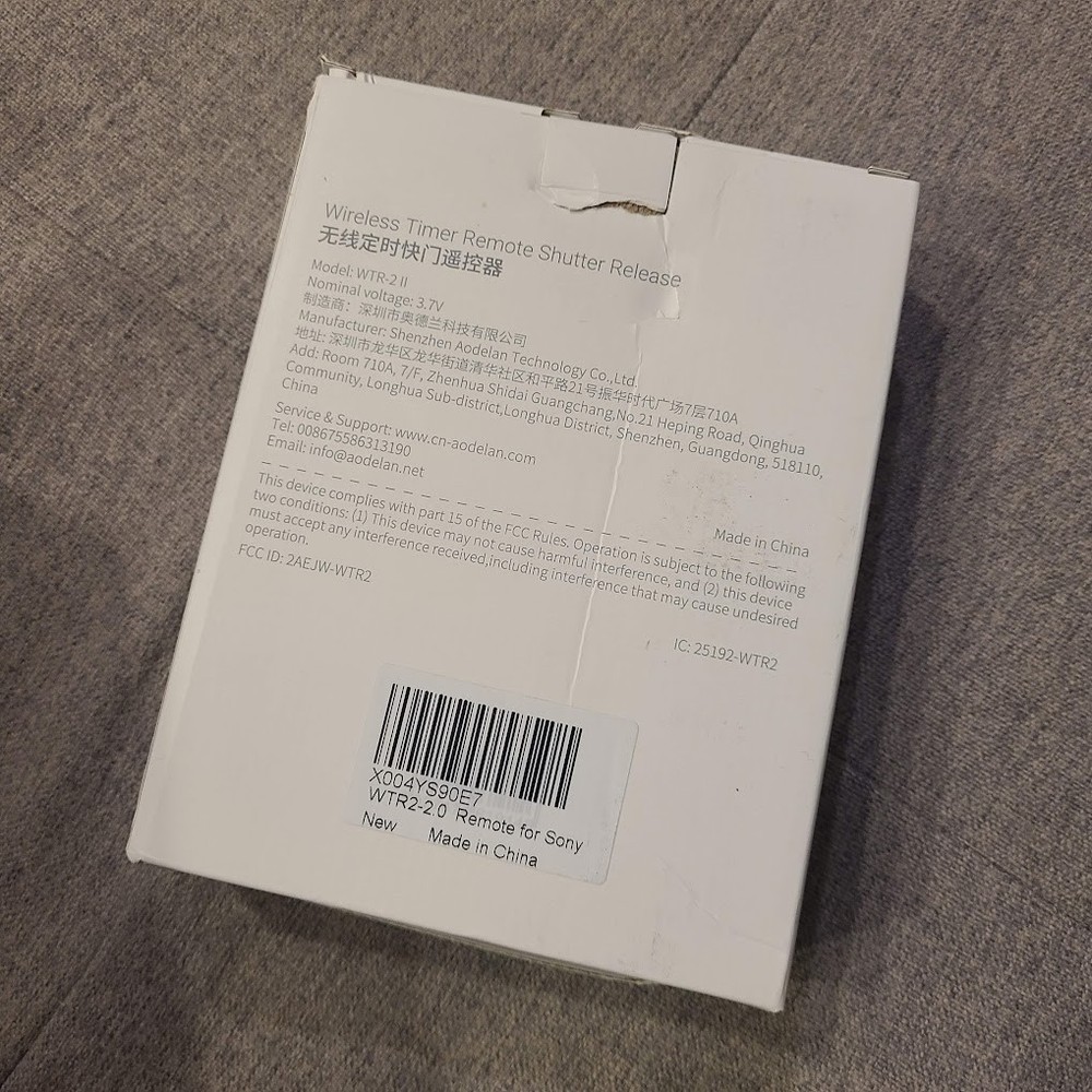 AODELAN Sony Cameras Rechargeable Timer Shutter Release Remote Control with LCD