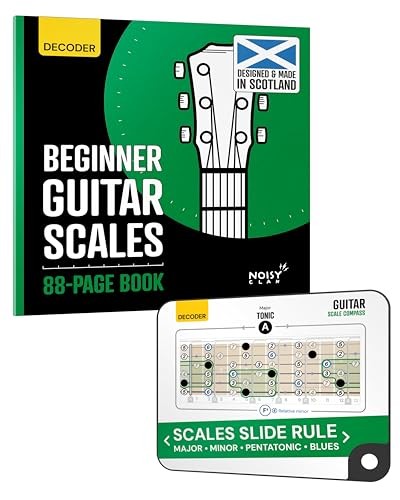 Sliding Guitar Scales Compass & 88-Page Decoder Book for Scale Compass
