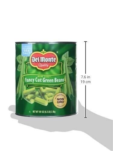 Del Monte Fancy Cut Green Beans - 101 Ounce