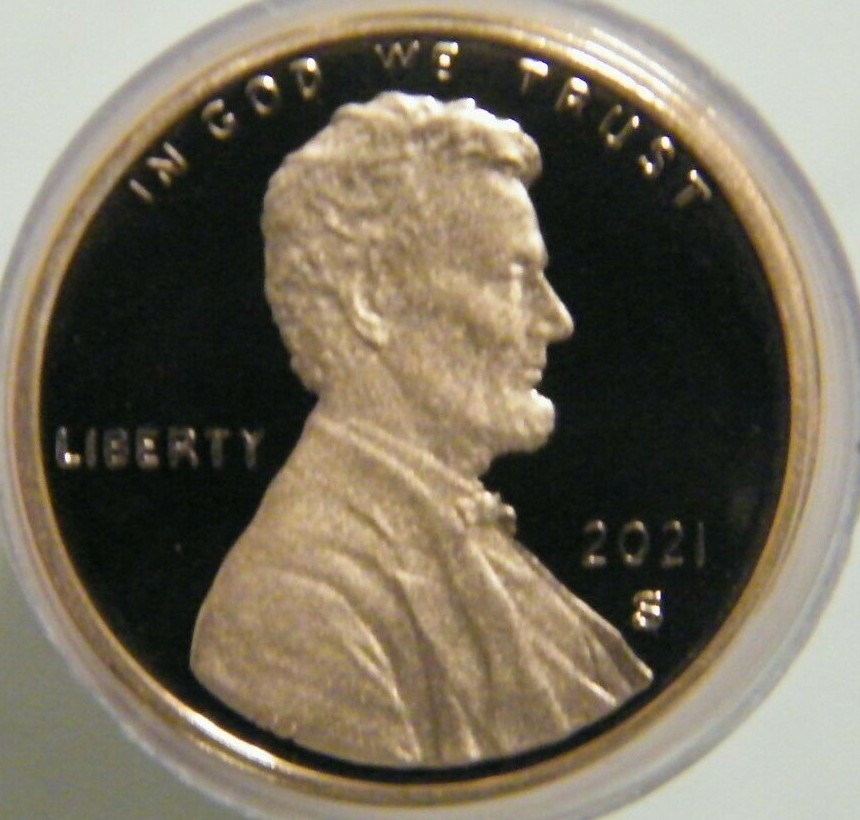 2021 S Lincoln Shield Cent Proof Penny From US Proof Mint Set