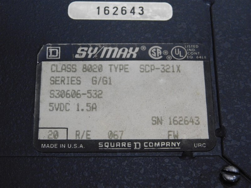 USED Square D 8030 SCP-321X Processor Module Series G/G1 Model 300