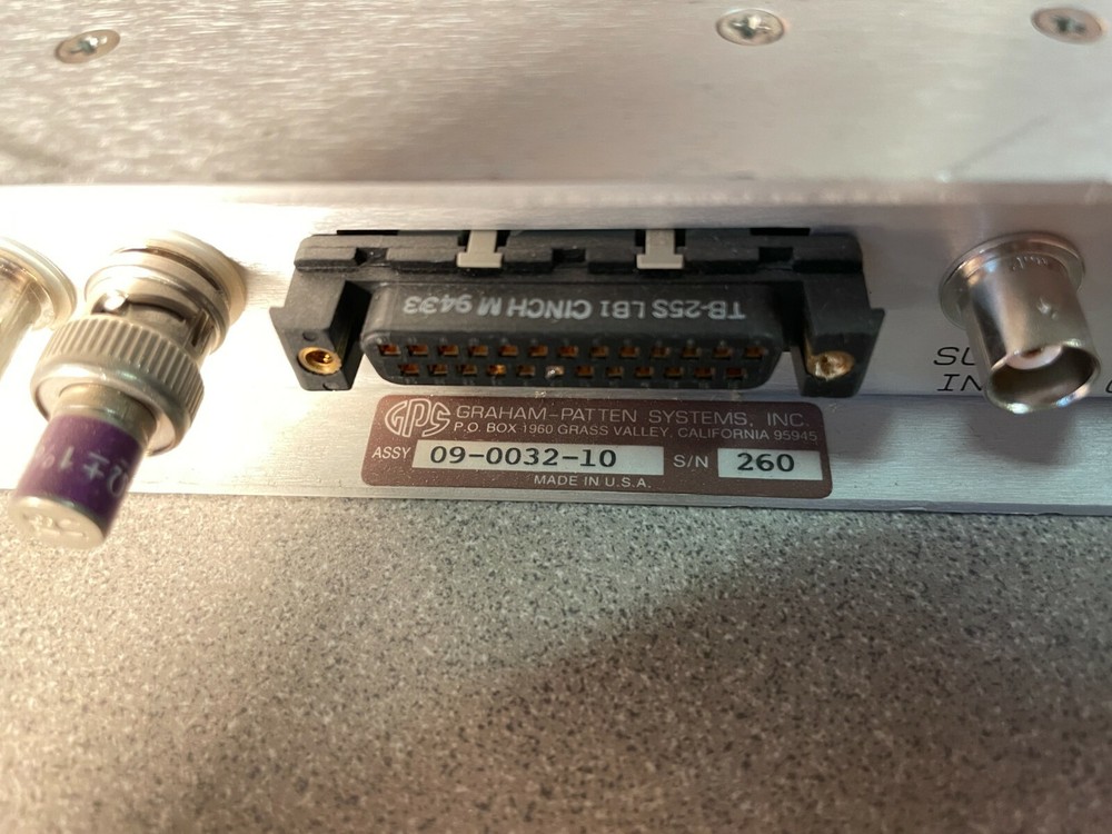 Graham Patten Systems Inc Assy 09-0032-10