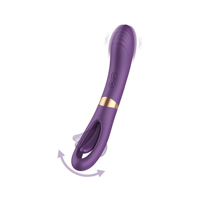 Lisa Flicking G-Spot Vibrator Purple