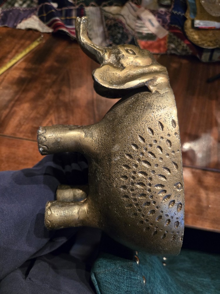 Brass Elephant Planter