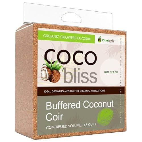- 100% Buffered Organic Coco Coir for Plants & Buffered Coco Bliss (10lbs)