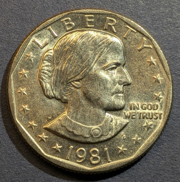 1981-P Susan B Anthony (SBA) Dollar