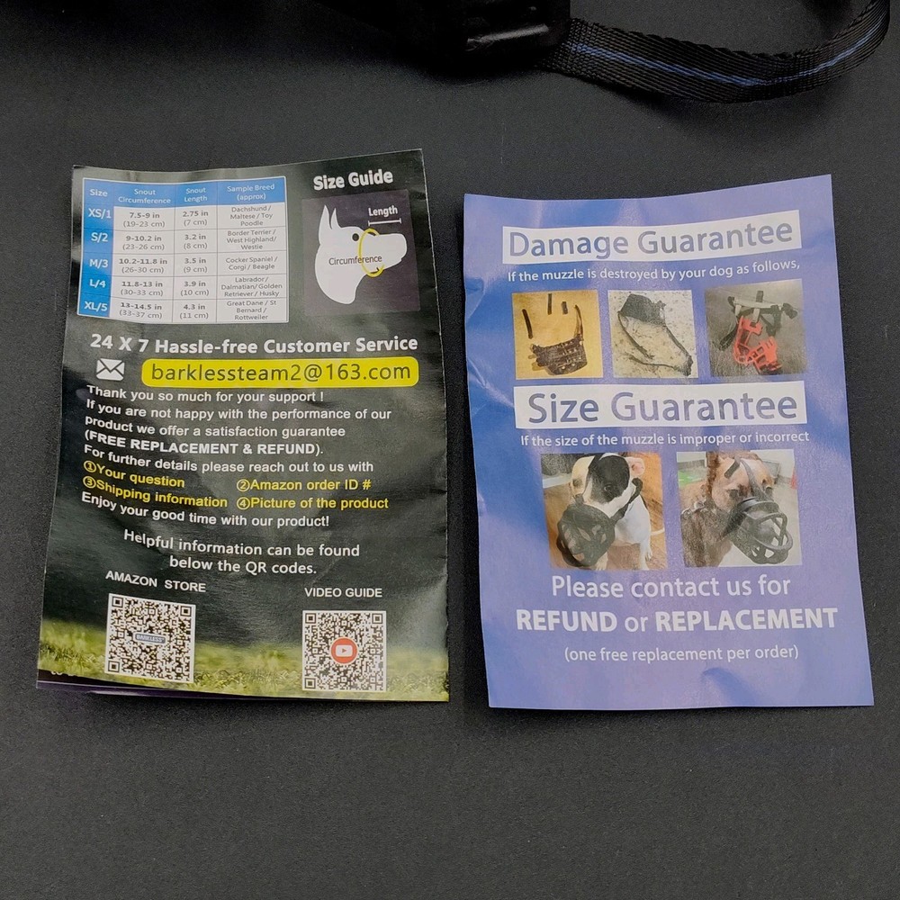 ✅Barkless Dog Muzzle Cage Basket Blocks Biting Chewing Scavenging Humane 🆕📸👀