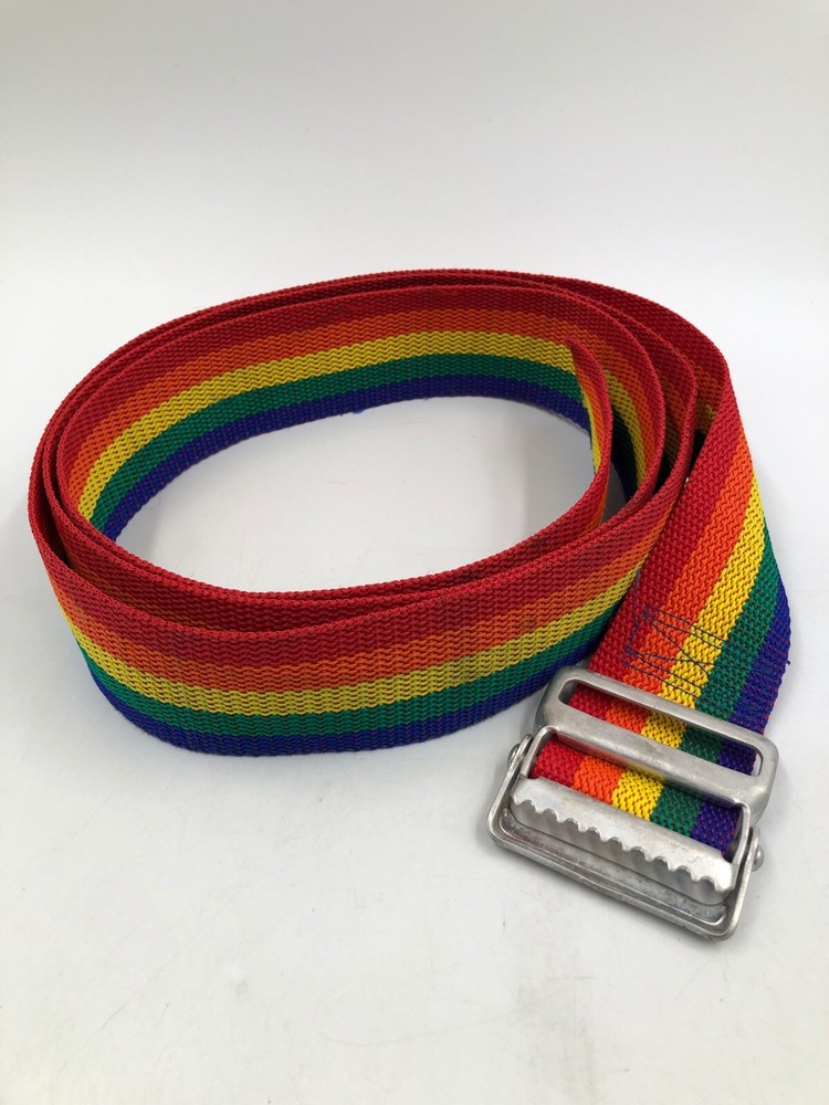 Rainbow Travel Luggage Suitcase Baggage Bag Backpack Strap Metal 72” ~ Pride ~