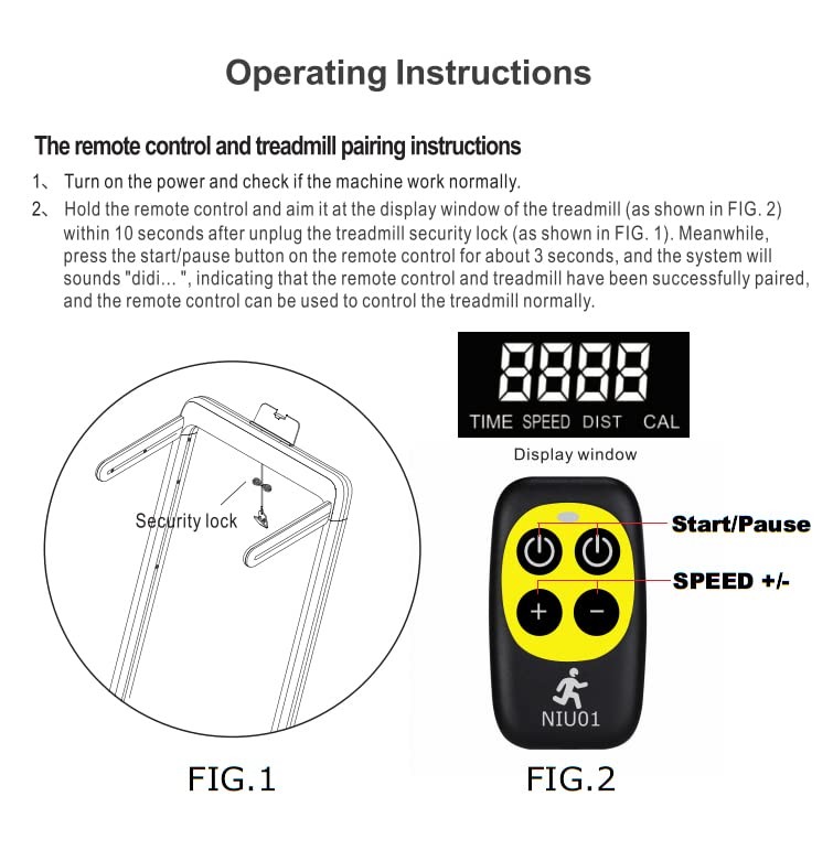 Replacement Remote Control for Specific Superfit Costway Treadmill Black