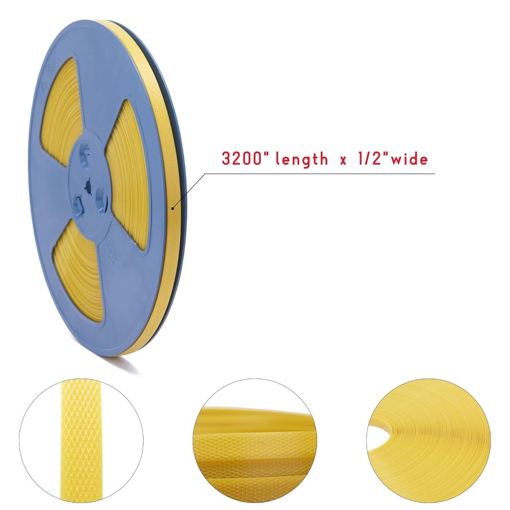 Durable Polypropylene Strapping Roll 1/2" x 3200" - Secure Packaging Solution