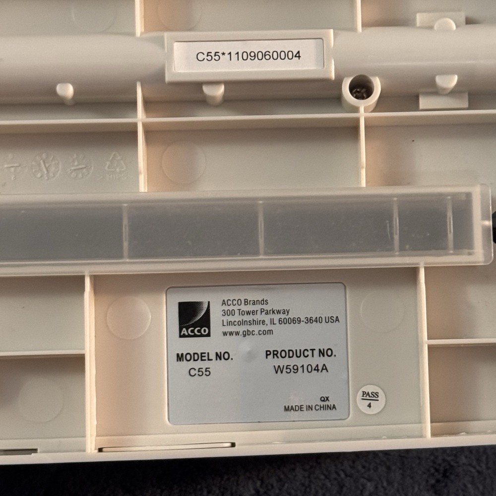 GBC CombBind C55 Spiral Binder Presentation Binding System With Combs