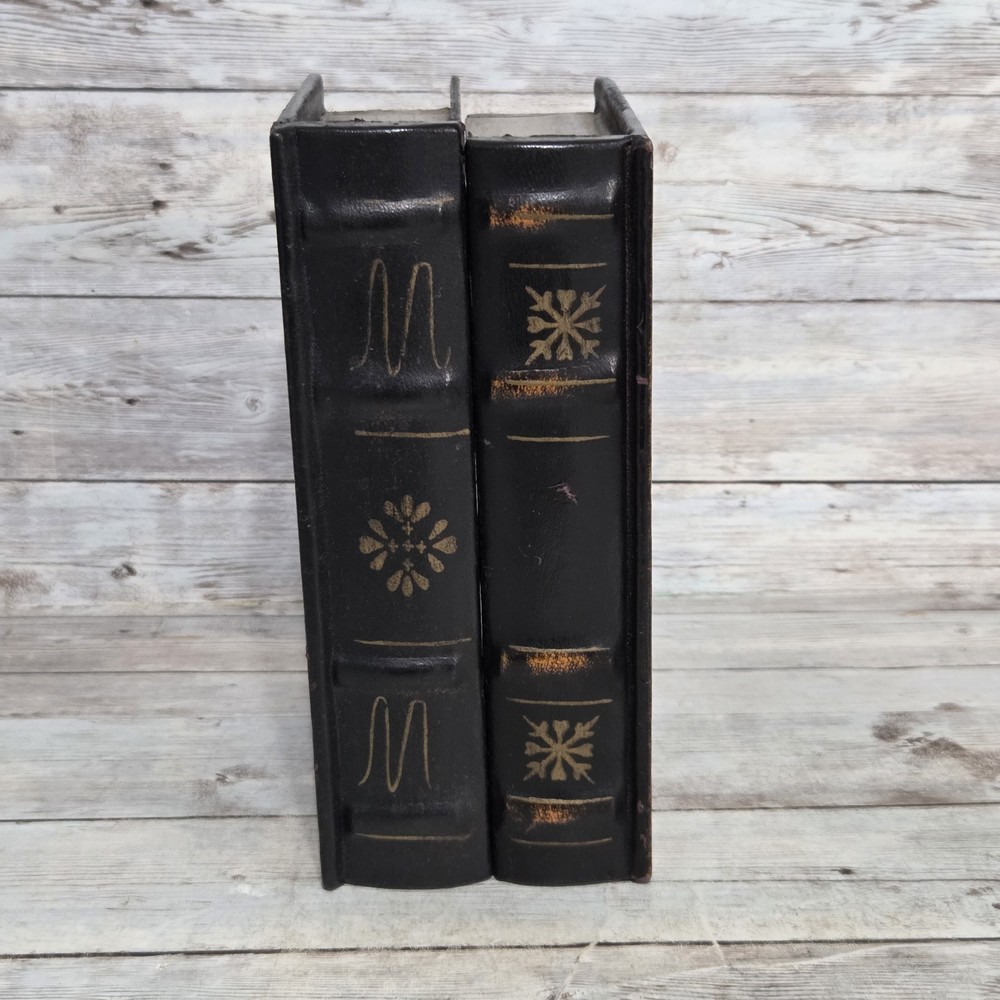 Faux Books Decorative Leather Storage Box