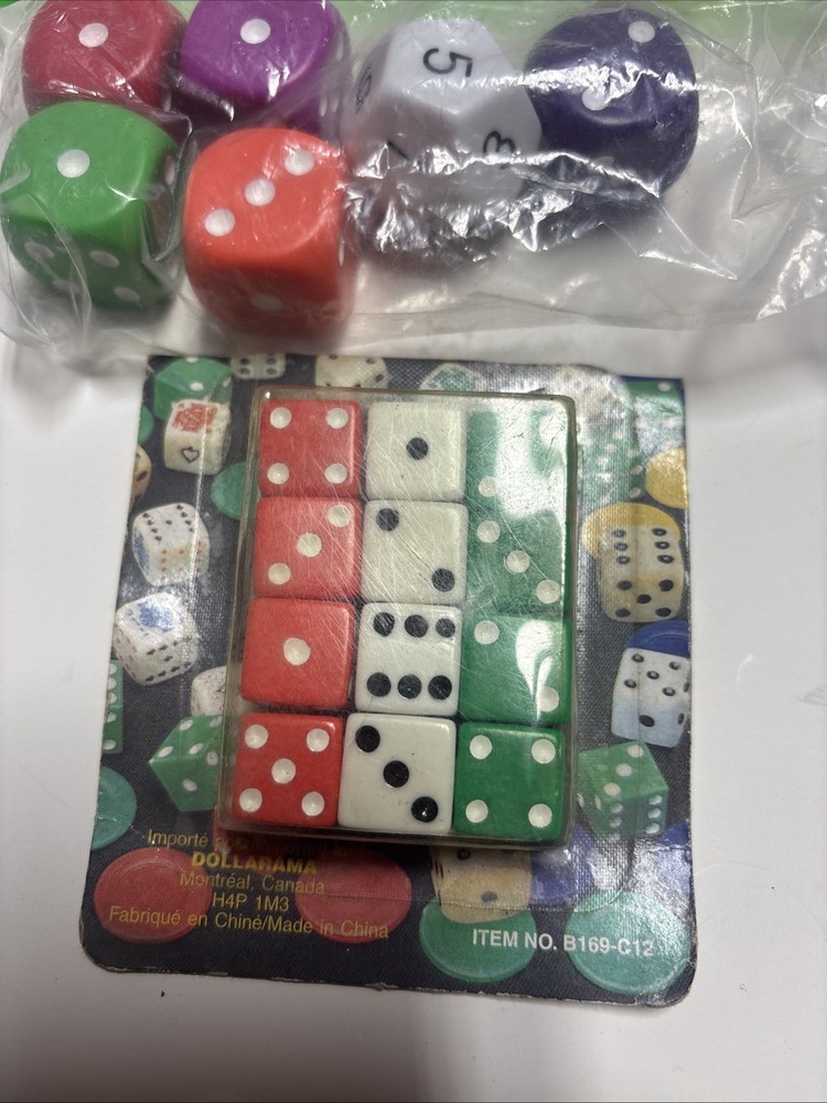 Used Dice Lot 1/2” & 1” Dice.