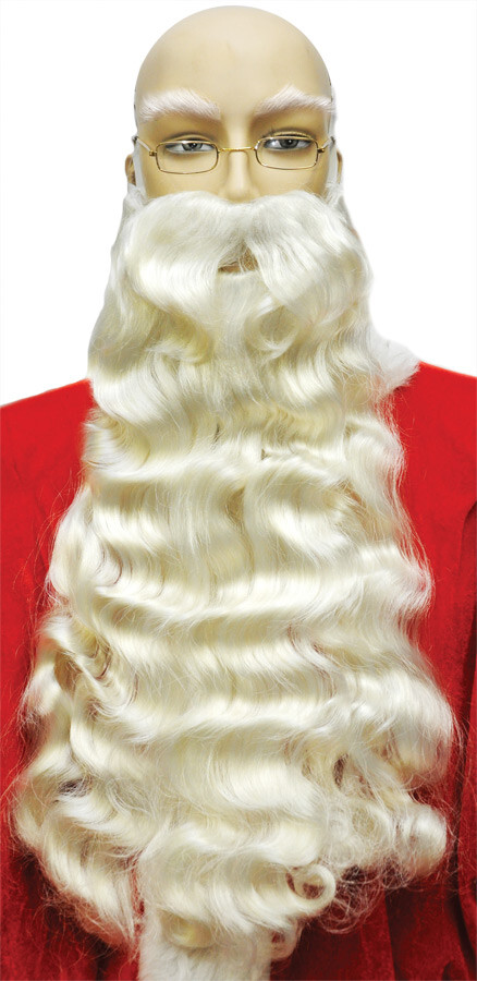 Santa Beard 006 White - Lacey Wigs