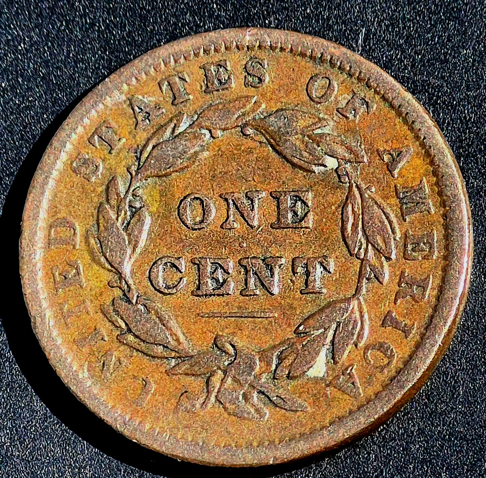 1838 Coronet Matron Head Large Cent Large Letters Fine+ Features N9