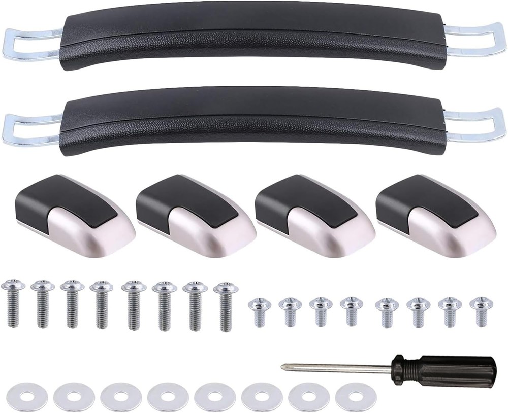 A-xctoe Luggage Replacement Handle Pulls - 8.8 Inches Black