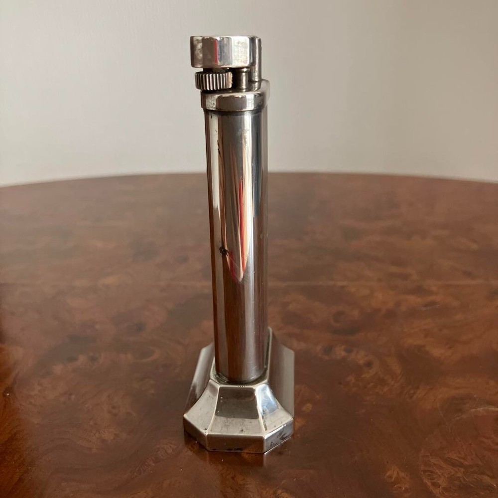 Dunhill table lighter silver with box