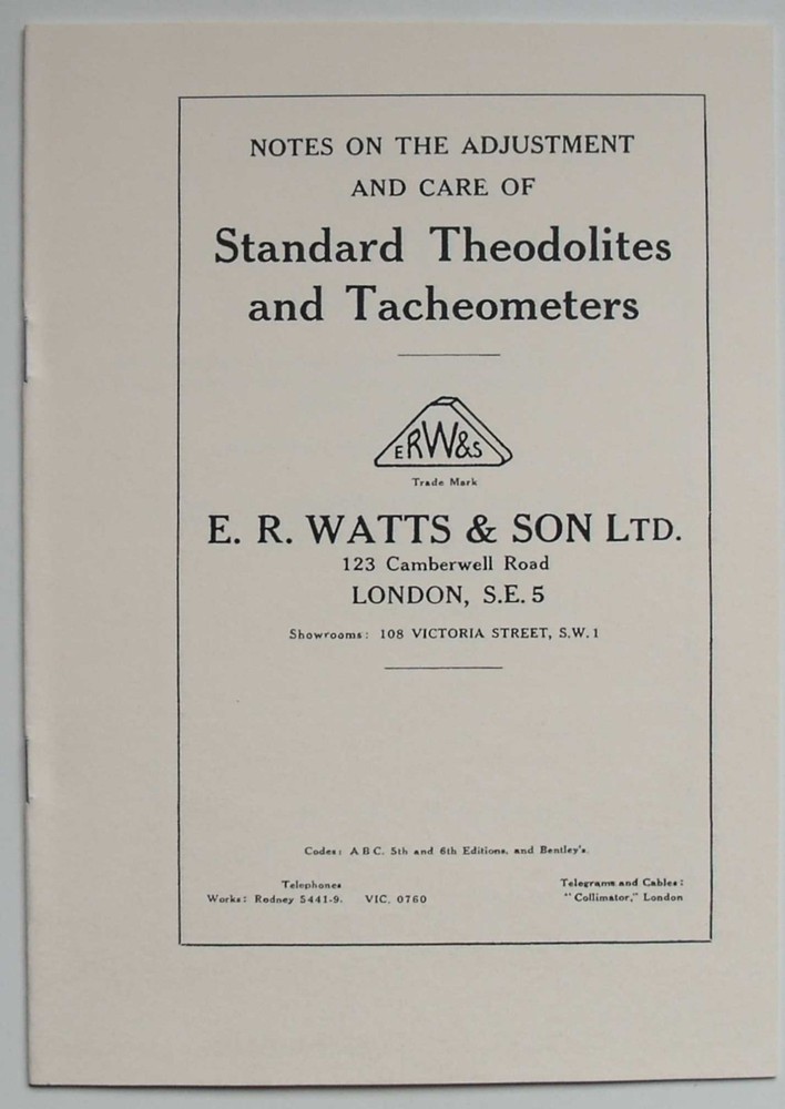 Theodolite Adjustment and Care     (80)