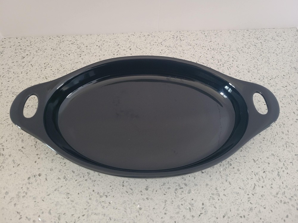 CorningWare Creations Black Stoneware Oval Baking Dish 24oz .7L Kitchen