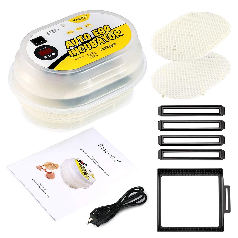 Mini Egg Incubators for Hatching Eggs, with Automatic Egg Turning, 9-12 Eggs ...