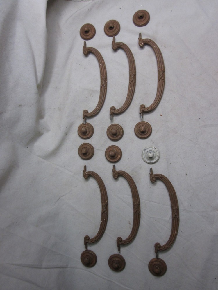 6 vintage antique drop bail handles lot pull pulls handle lot KBC 400 *NOTE