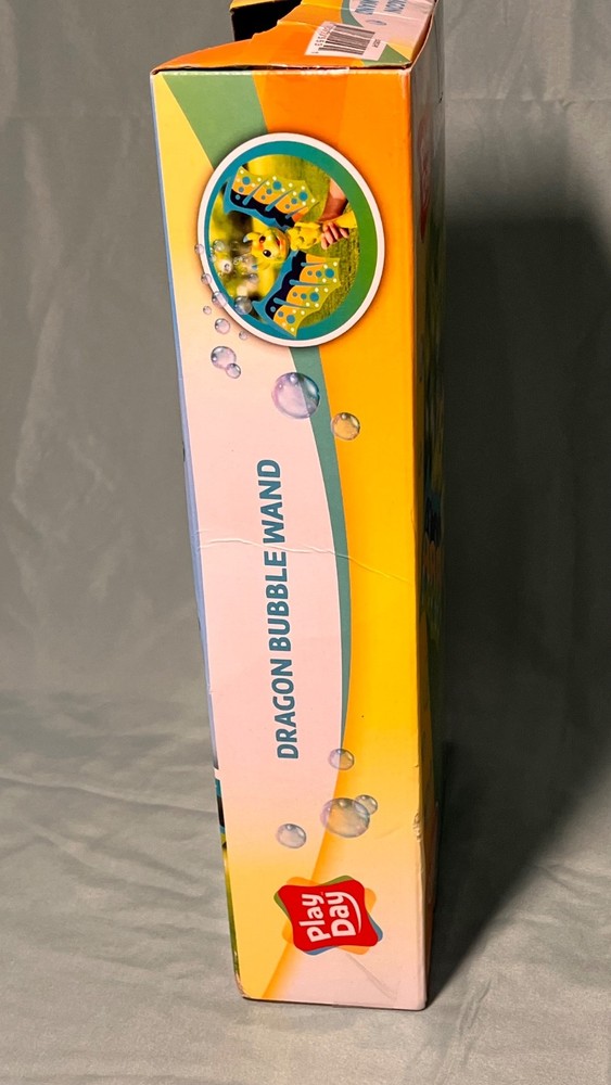 PlayDay Dragon Bubble Blowing Wand w/ Lights and Sounds Includes Bubble Solution