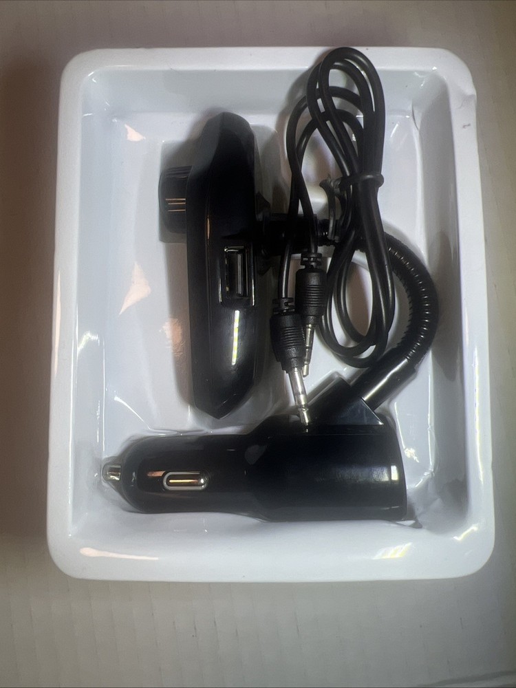 New Bluetooth RM100 Multifunction Wireless Car FM Transmitter Kit- Black