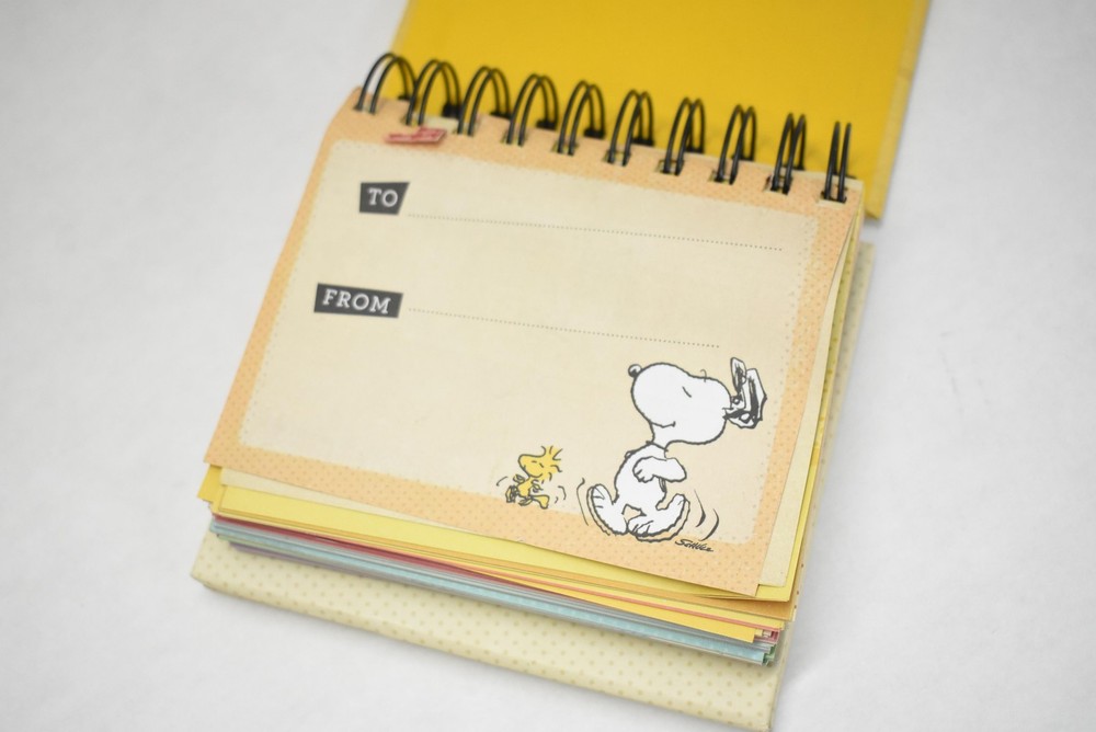 DaySpring Peanuts Snoopy Smiles Blessings Note Pad Comic Strips Fun & Curiosity