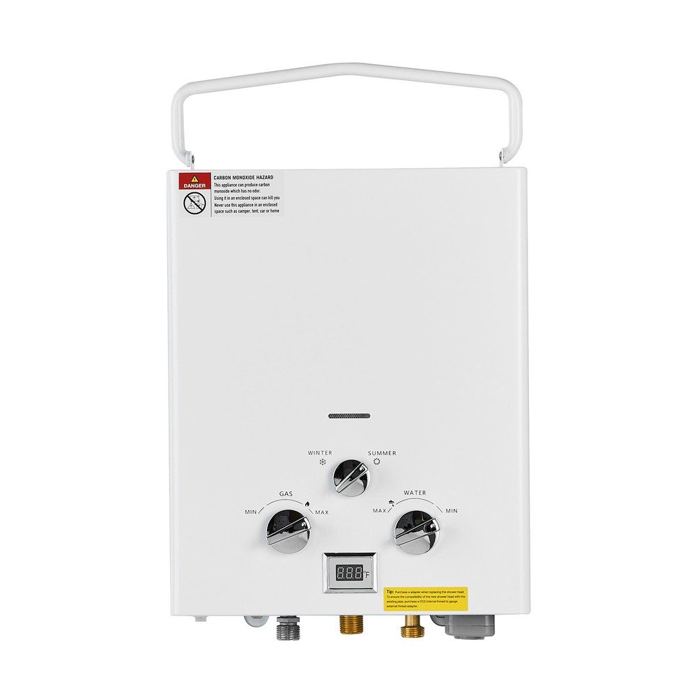 5L Propane Tankless Water Heater Instant RV Camping Portable Shower w/ Pump Kit