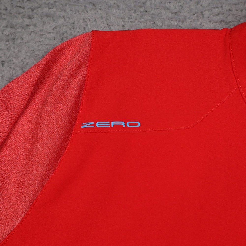 Zero Restriction Z710 Snap Pullover Mens Medium Red Heather Performance Golf