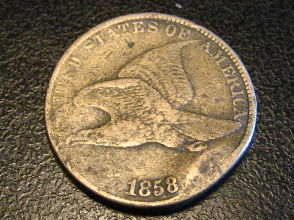 1858 LL Flying Eagle Cent