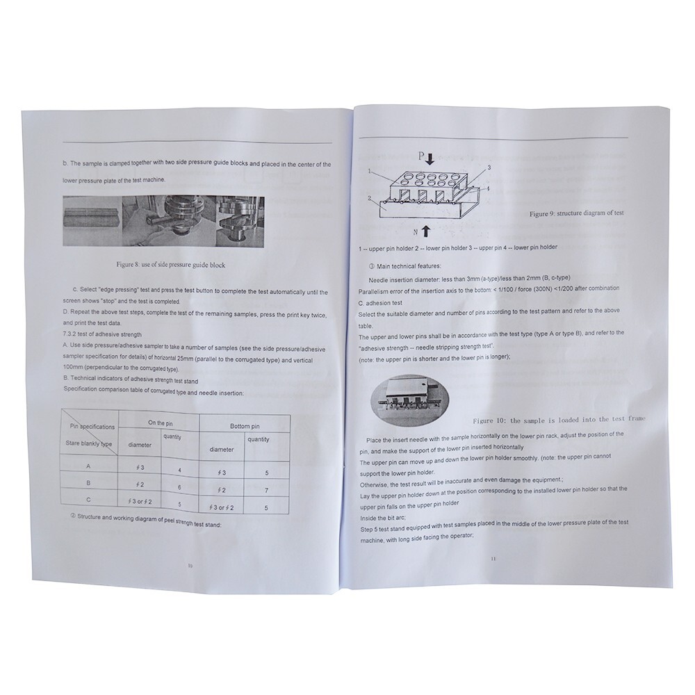 110V Paper Ring Crush Tester Compression Cardboard Compression Strength Tester