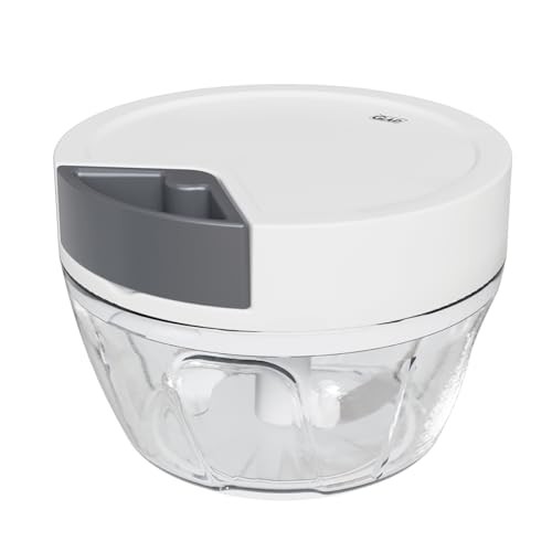 Manual Pull Vegetable Chopper - Small Handheld Food Processor and Veggie