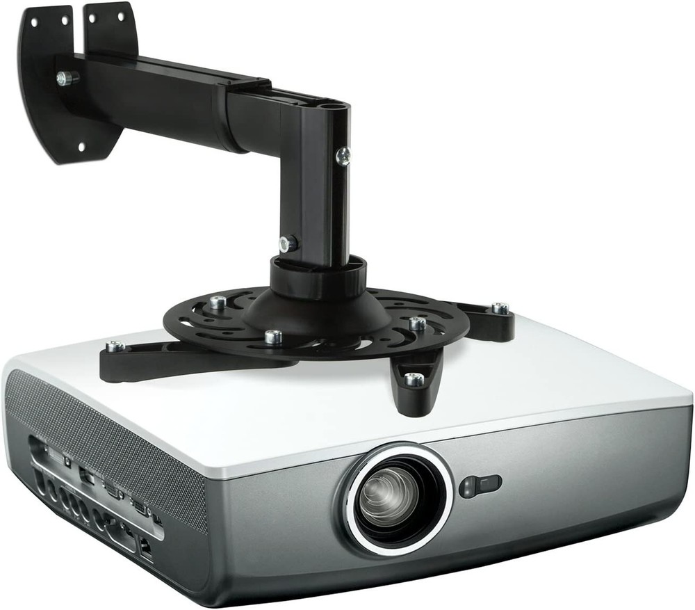 Mount-It! Projector Wall Mount Universal Adjustable Design with Extendable Lengt