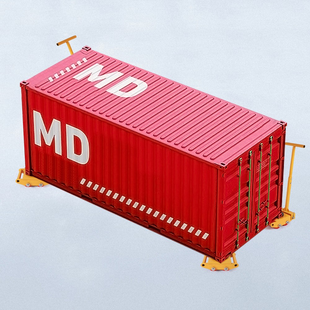 Machinery Mover Cargo Trolley W/ 360° Rotation Cap 13200lbs 6T 4 Rollers Machine