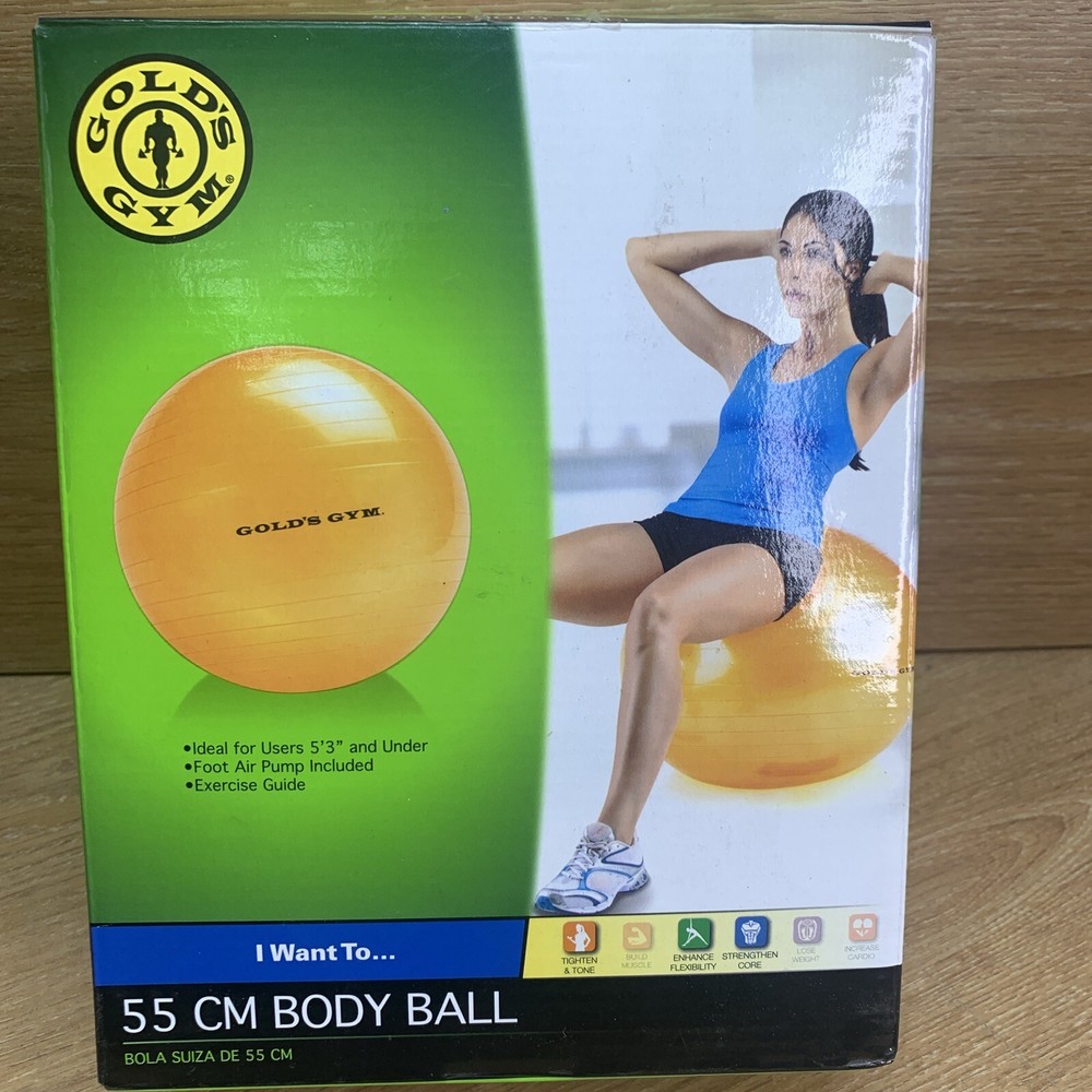 Gold's Gym 55 CM Exercise Body Ball Orange