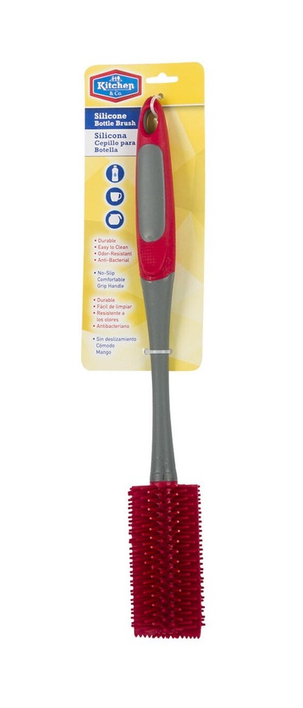 Silicone Bottle Brush Red