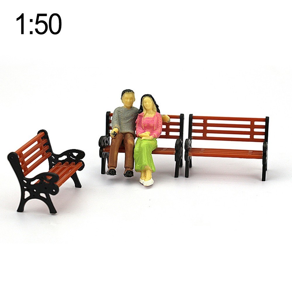 Model Train Model High Quality Model Park Bench Park Layout Brand New
