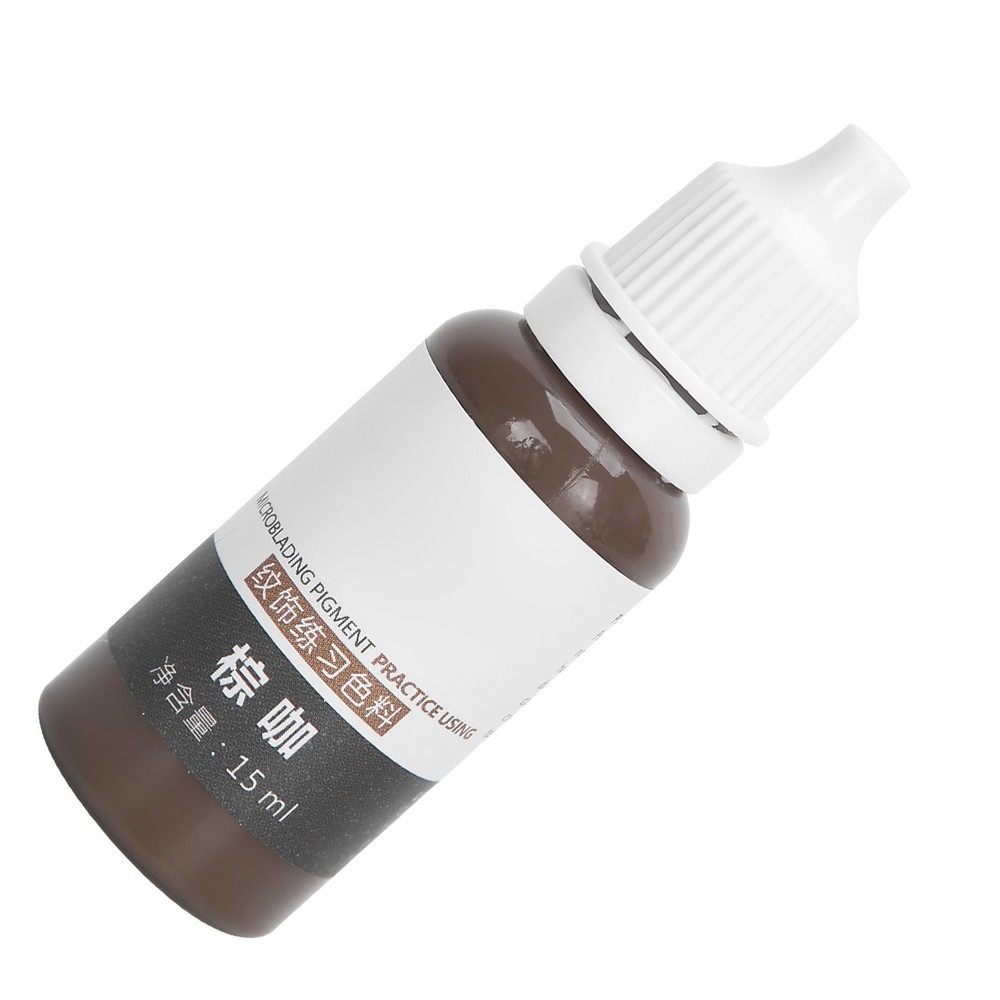 15ml Microblading Pigment For Dark Coffee Eyebrow Tattoo Practice Popular