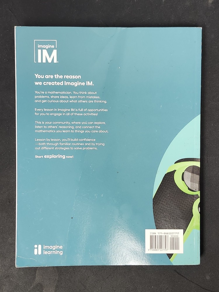 IM IMAGINE LEARNING STUDENT WORKBOOK - GRADE 8 -- Units 1 - 2 - 3