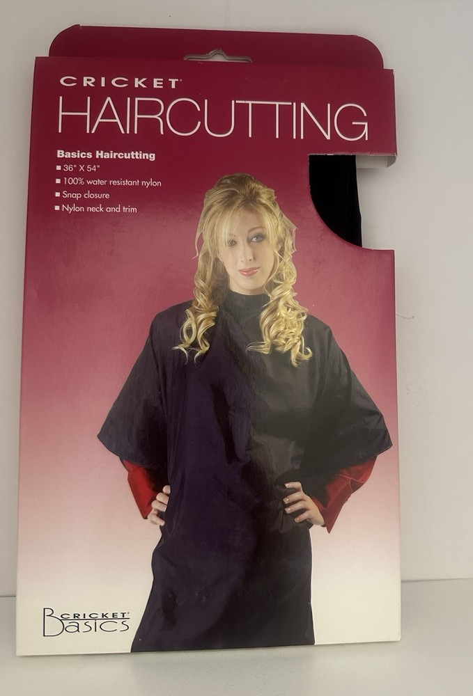 Cricket Basics Microfiber Haircutting Cape - Black #5512154