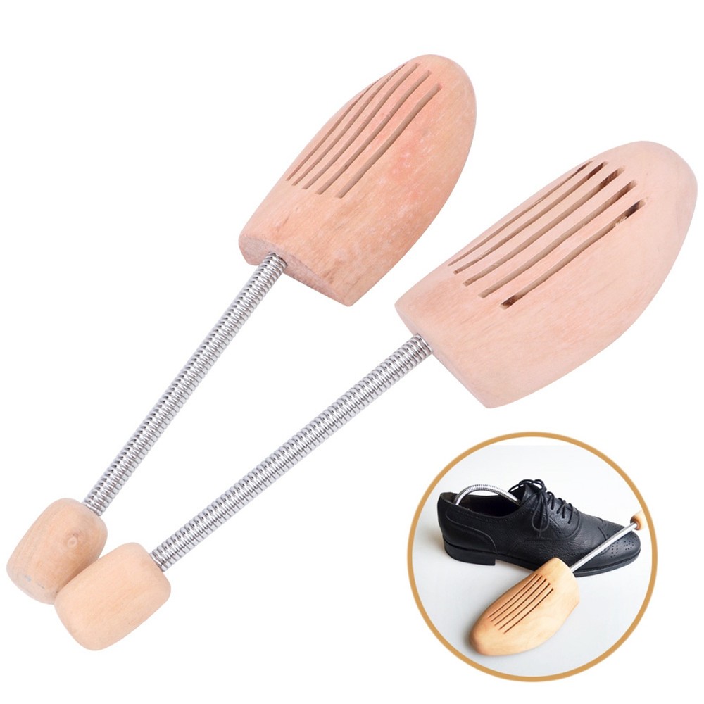 2Pcs Wood Shoe Tree With Spring Column Size 39-40