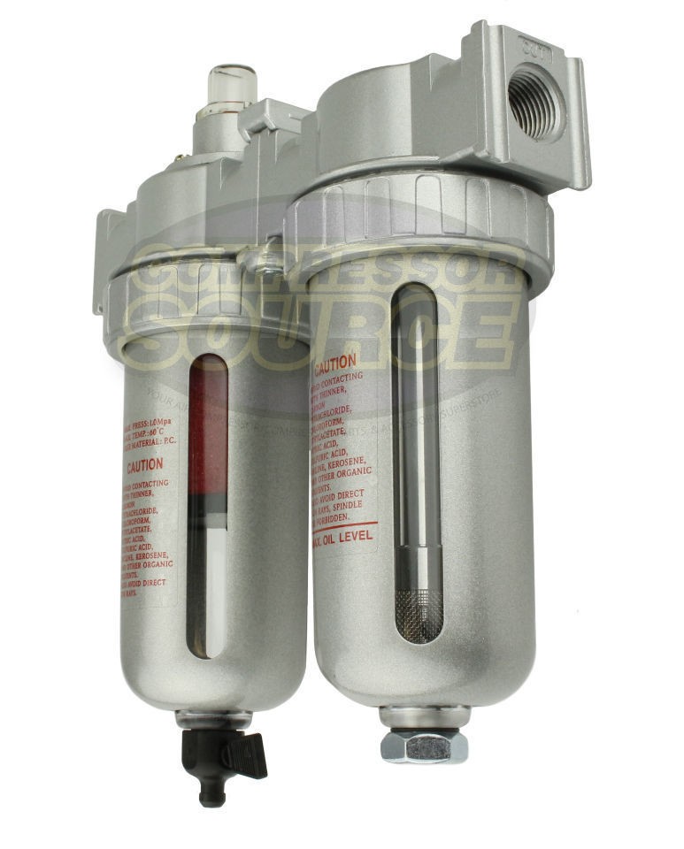 1/2" Desiccant Filter / Dryer Combo Inline Compressed Air System Dessicant