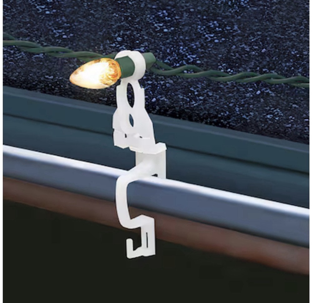 Titan Pro 200 -Pack Commercial grade Dual-Direction Gutter / Shingle Light Clips