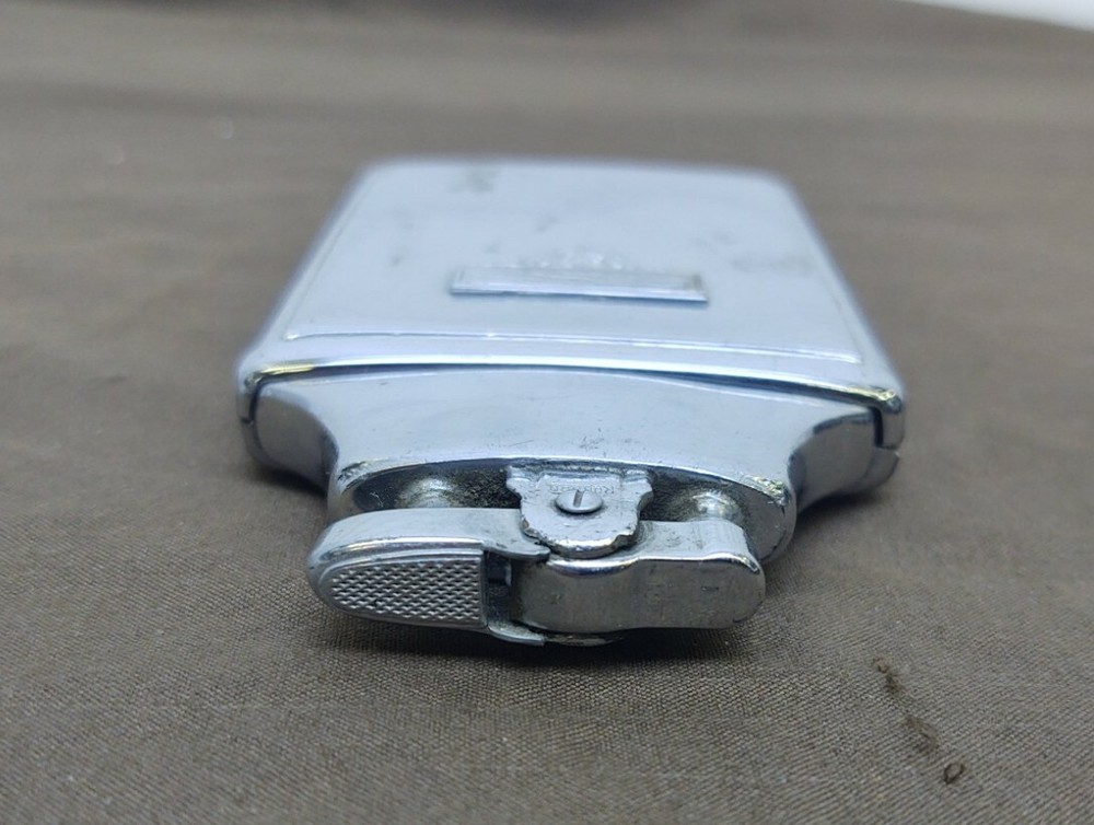 Vintage Ronson Monogram Combo Cigarette Lighter & Cigarette Case