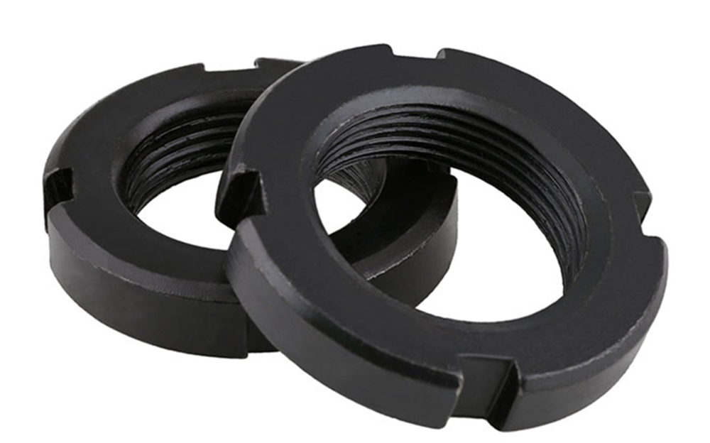 2pcs M24X1mm Fine Thread Round Locknut Slotted Nut Retaining Castle Nut