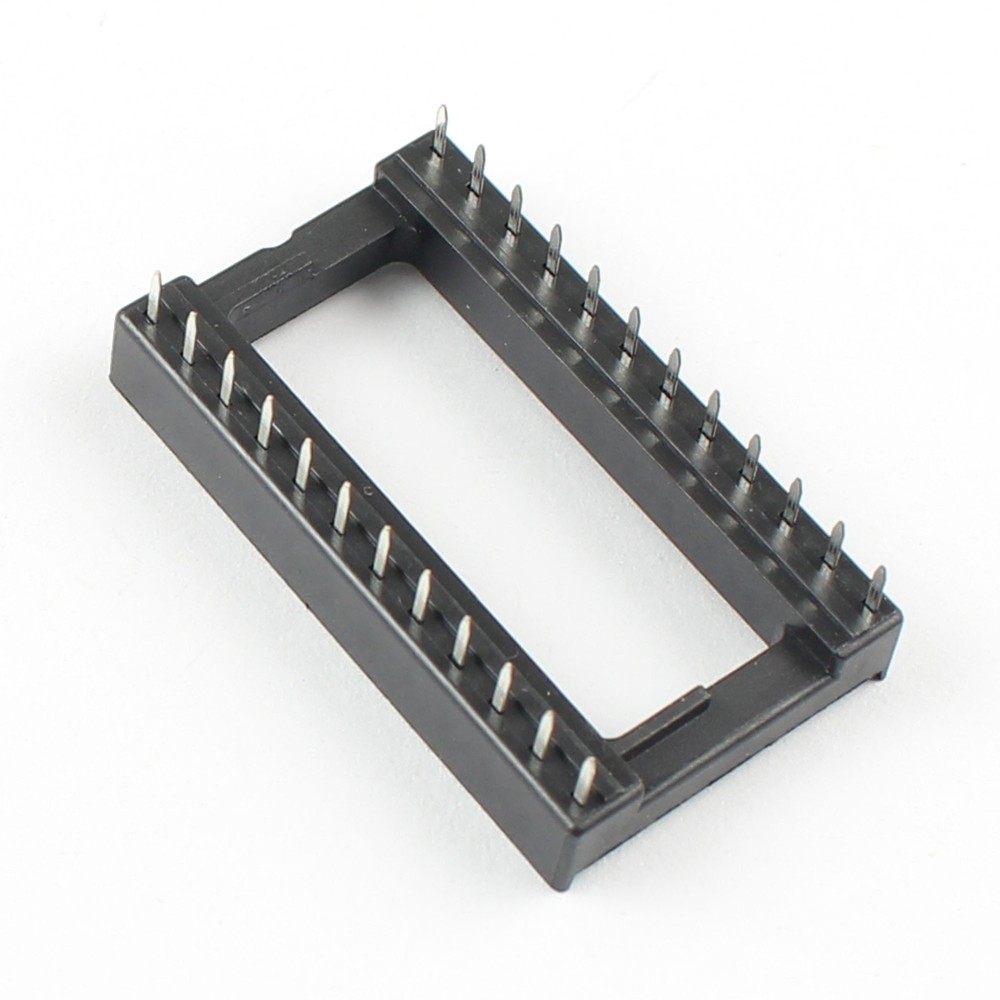 100Pcs 24 PIN DIP IC Sockets Adaptor Solder Type Wide