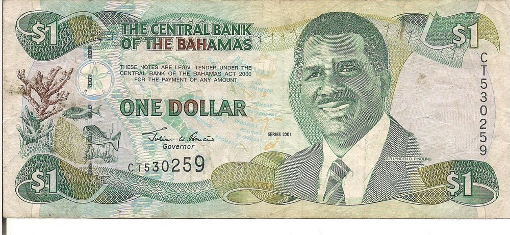 BAHAMAS, $1, #69, 2001