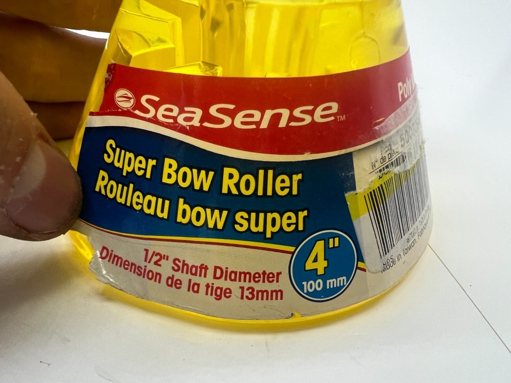 SeaSense Super Polymer Bow Roller, 4-Inch,Yellow 50080948