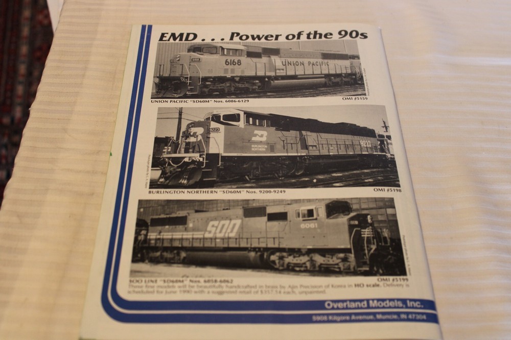 Model Railroading Magazine, August 1990 Issue